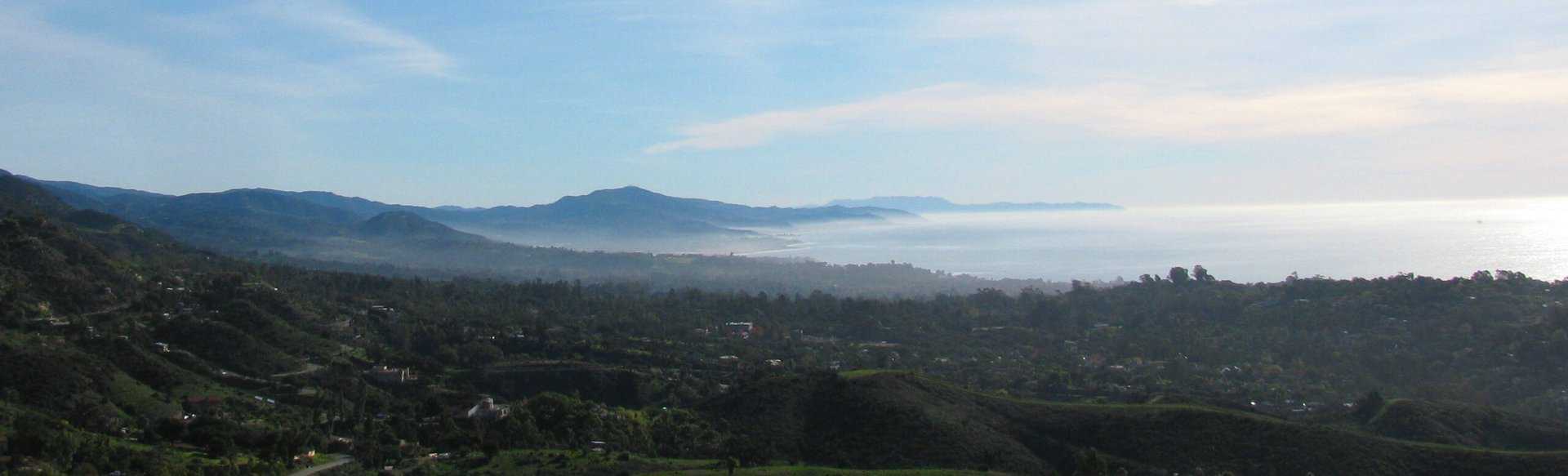 Montecito Foothills Aerial Shot